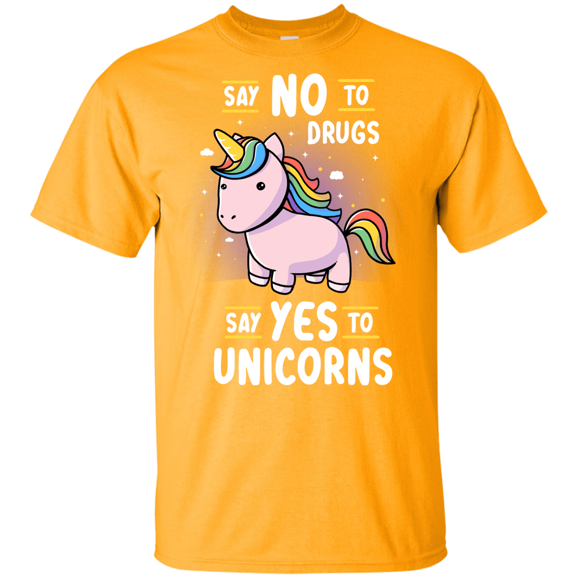 T-Shirts Gold / YXS Say No to Drugs Youth T-Shirt