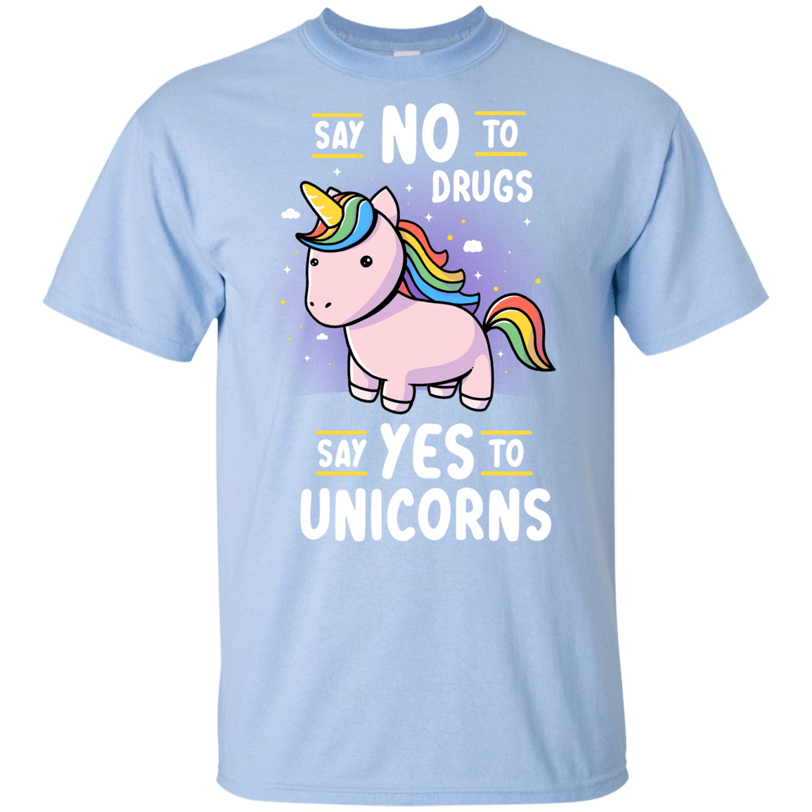 T-Shirts Light Blue / YXS Say No to Drugs Youth T-Shirt