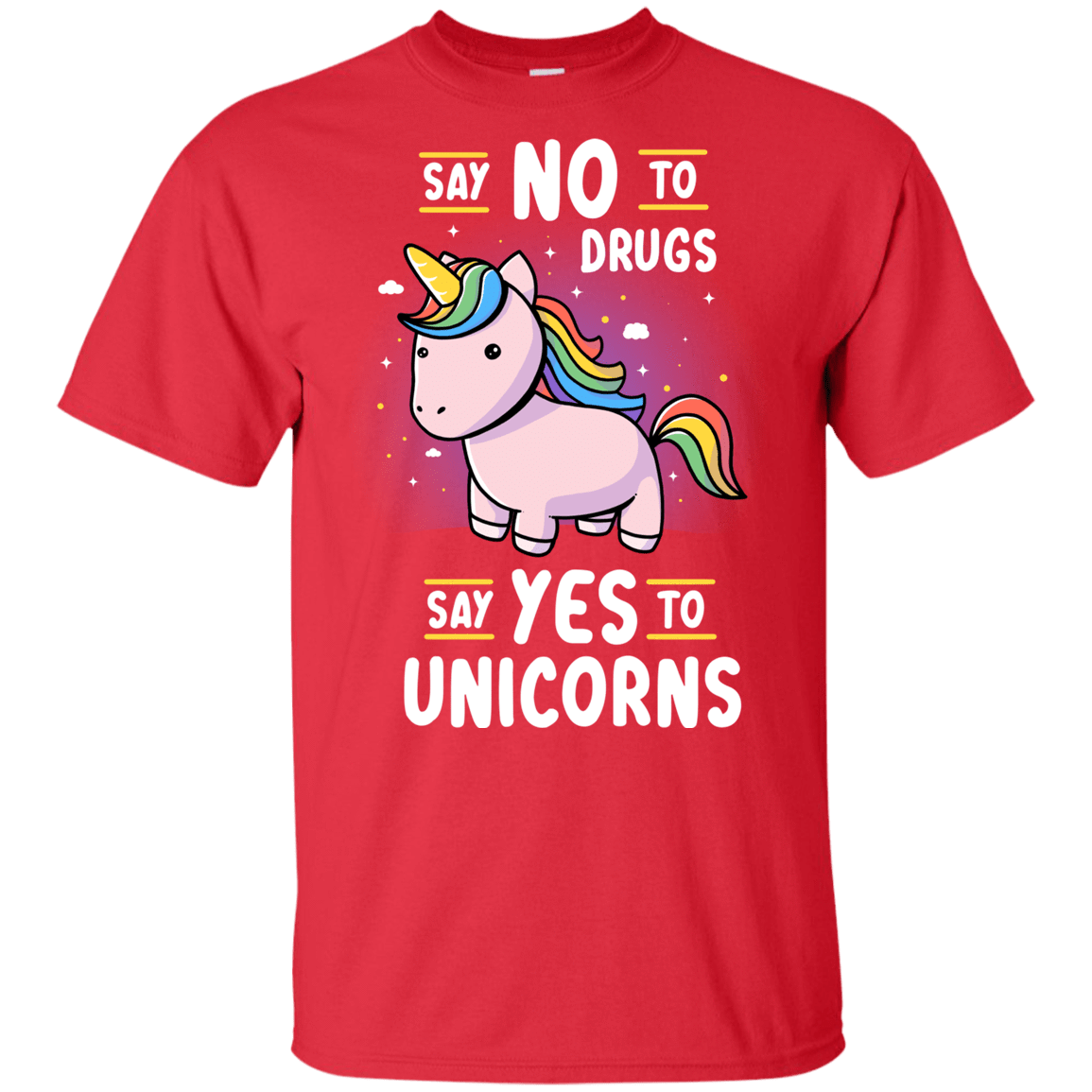 T-Shirts Red / YXS Say No to Drugs Youth T-Shirt