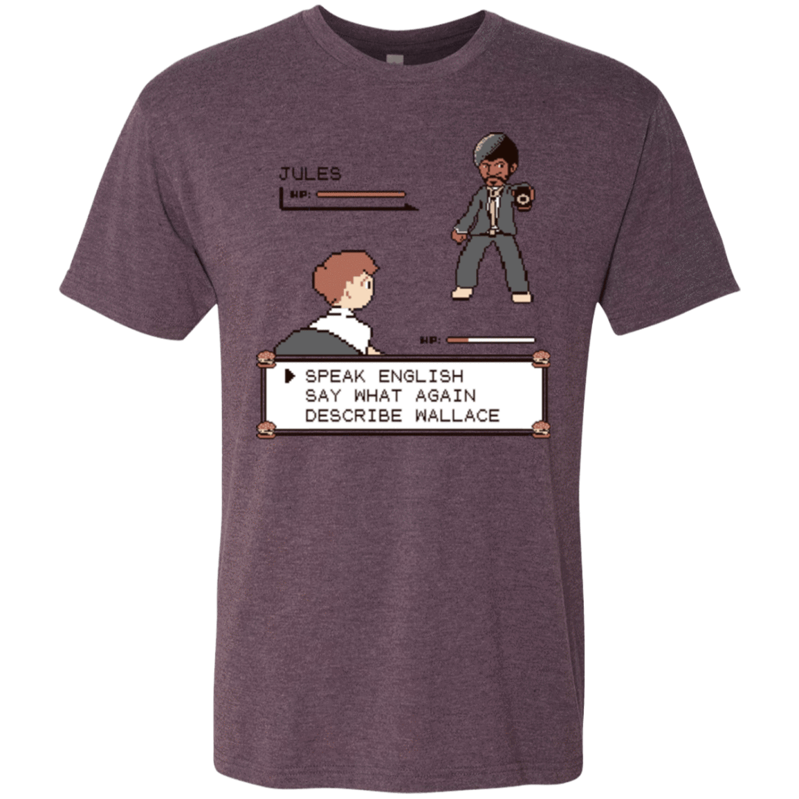 T-Shirts Vintage Purple / Small say what again Men's Triblend T-Shirt