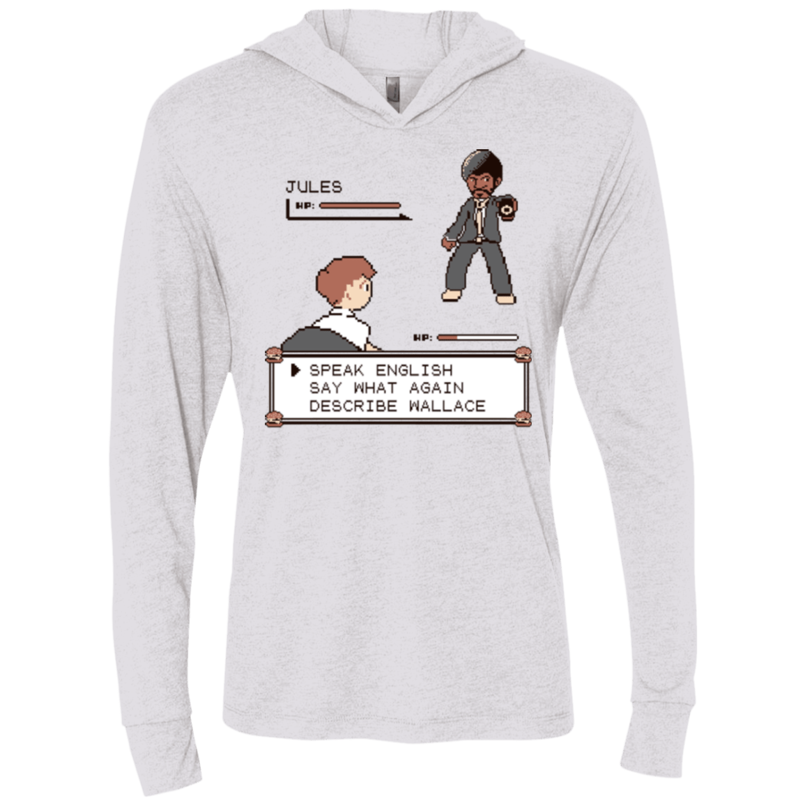 T-Shirts Heather White / X-Small say what again Triblend Long Sleeve Hoodie Tee