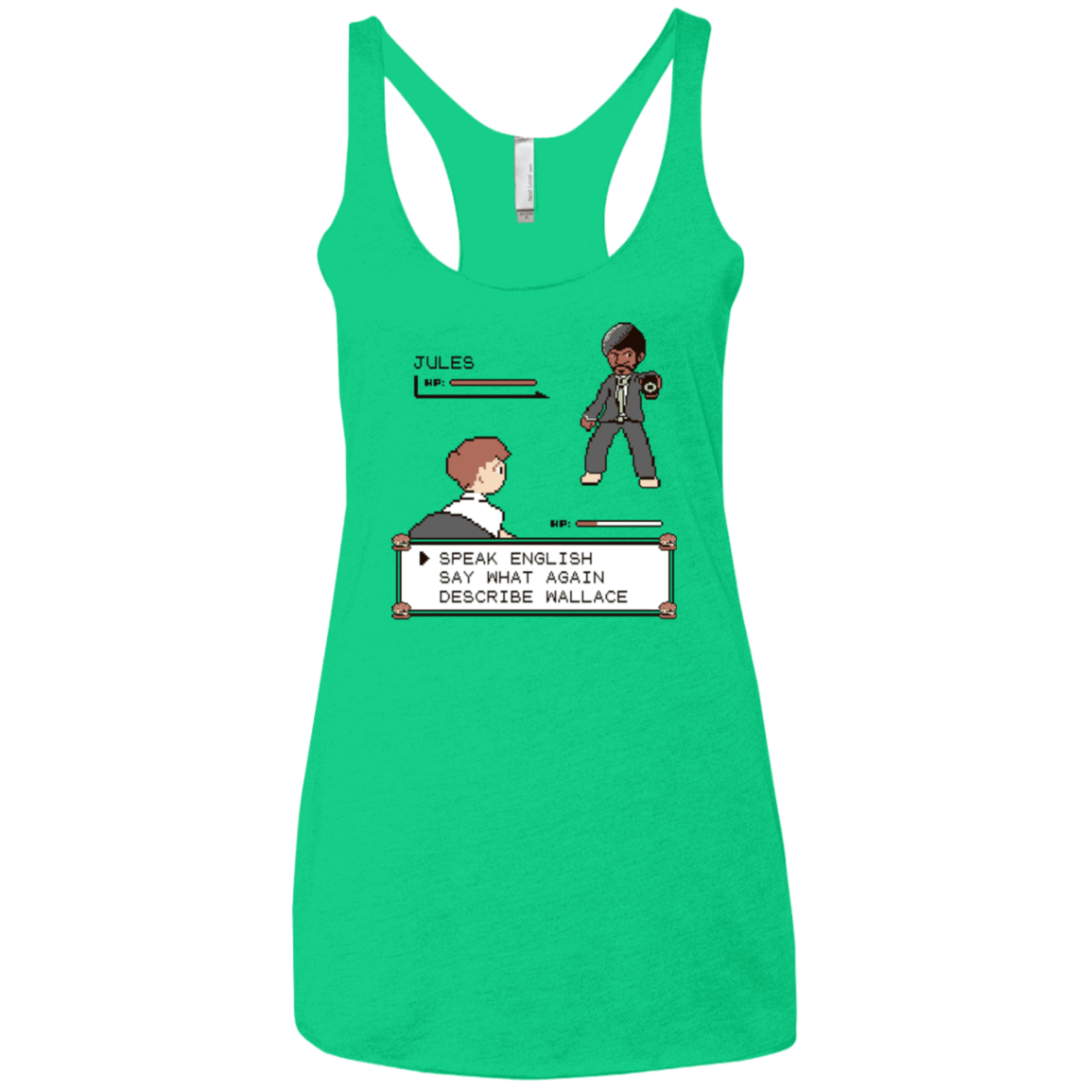 T-Shirts Envy / X-Small say what again Women's Triblend Racerback Tank