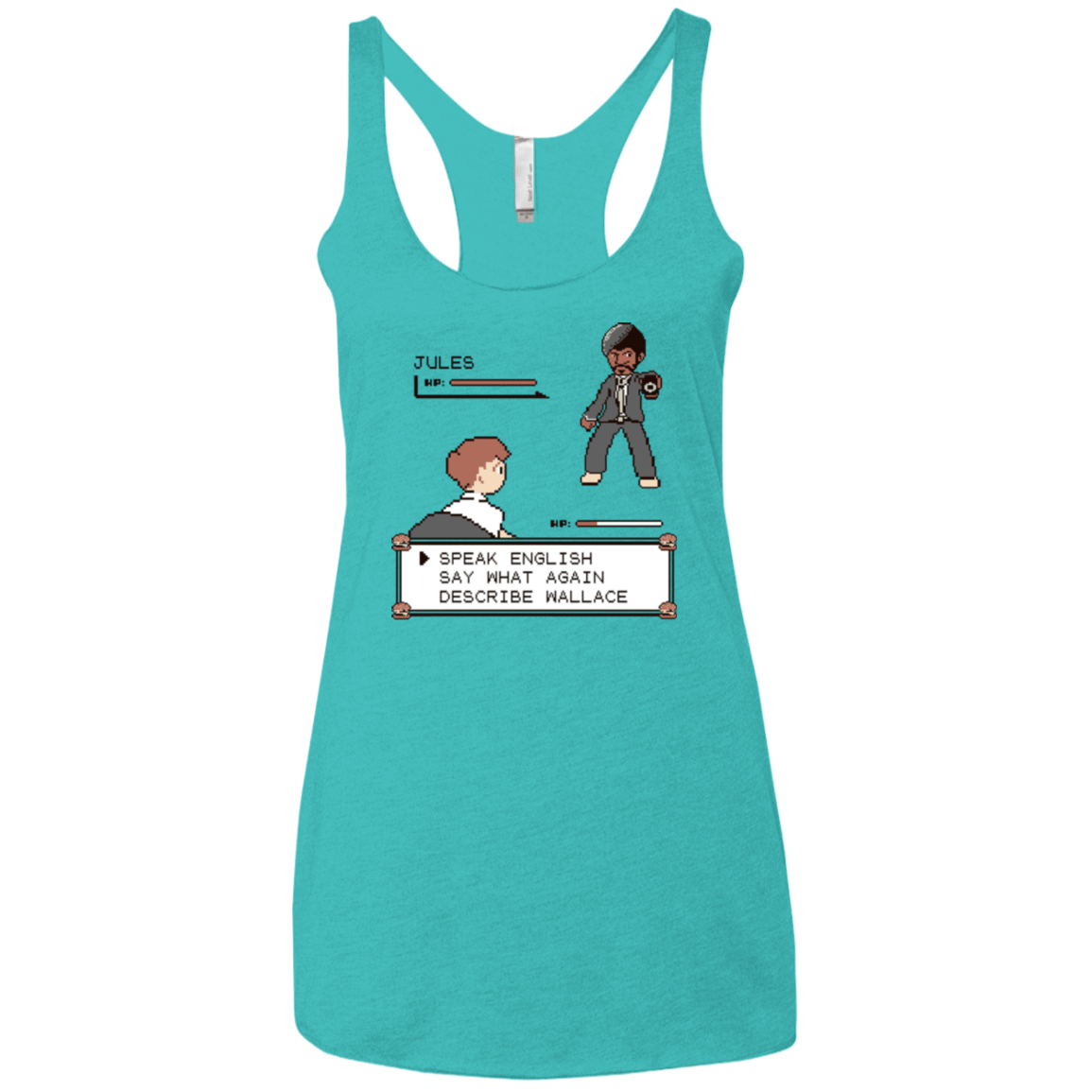 T-Shirts Tahiti Blue / X-Small say what again Women's Triblend Racerback Tank