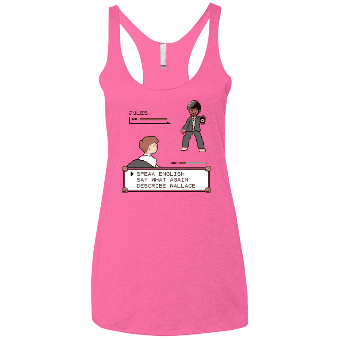 T-Shirts Vintage Pink / X-Small say what again Women's Triblend Racerback Tank