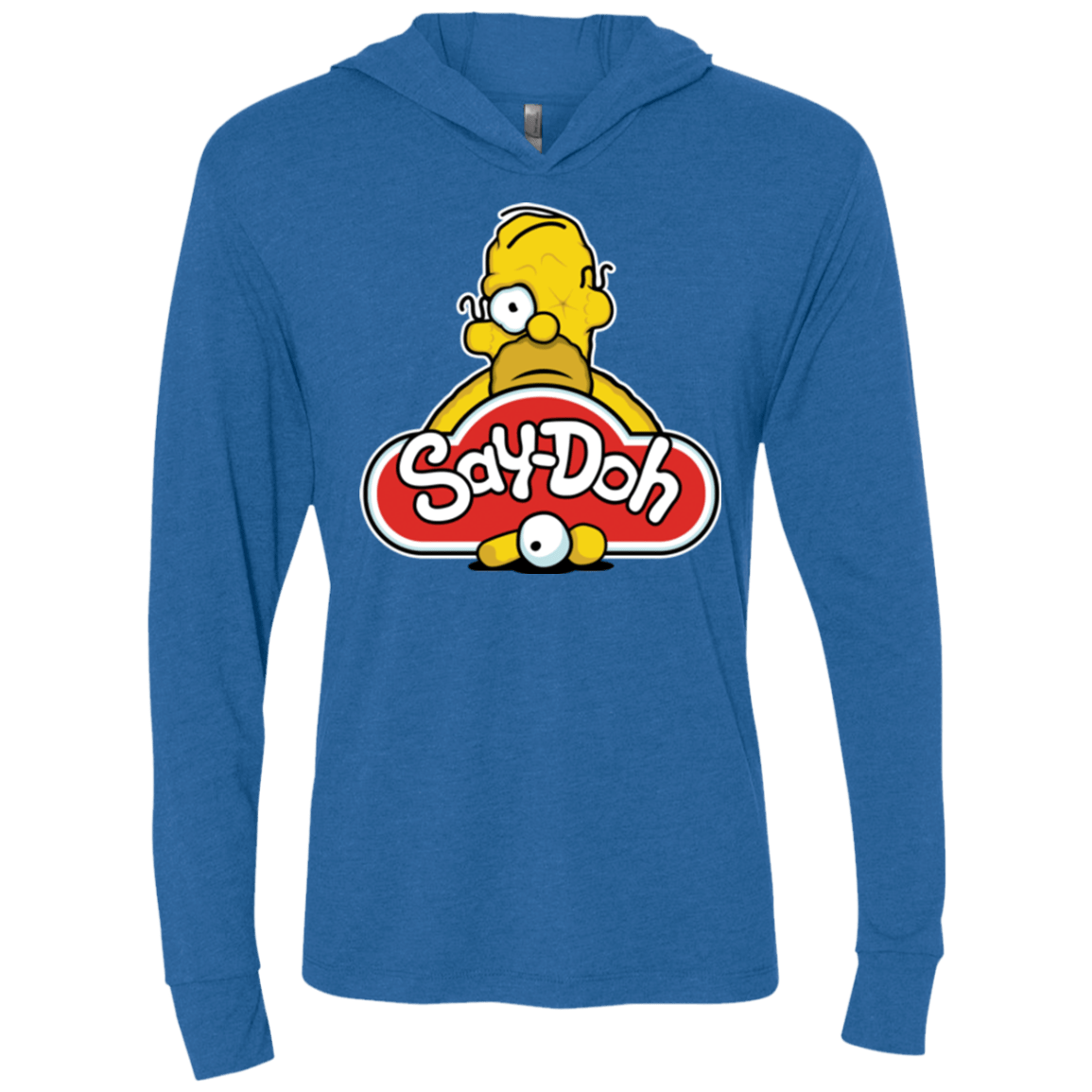 T-Shirts Vintage Royal / X-Small Saydoh Triblend Long Sleeve Hoodie Tee