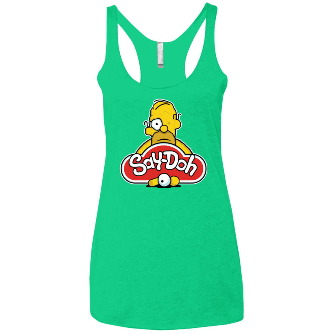 T-Shirts Envy / X-Small Saydoh Women's Triblend Racerback Tank