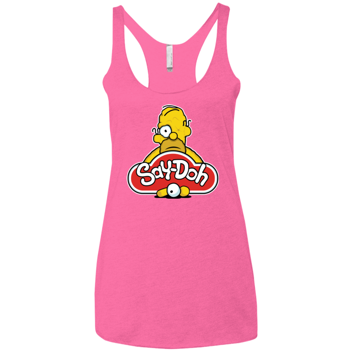 T-Shirts Vintage Pink / X-Small Saydoh Women's Triblend Racerback Tank
