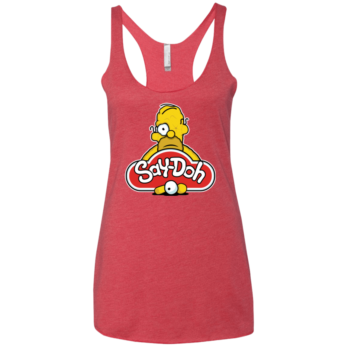 T-Shirts Vintage Red / X-Small Saydoh Women's Triblend Racerback Tank