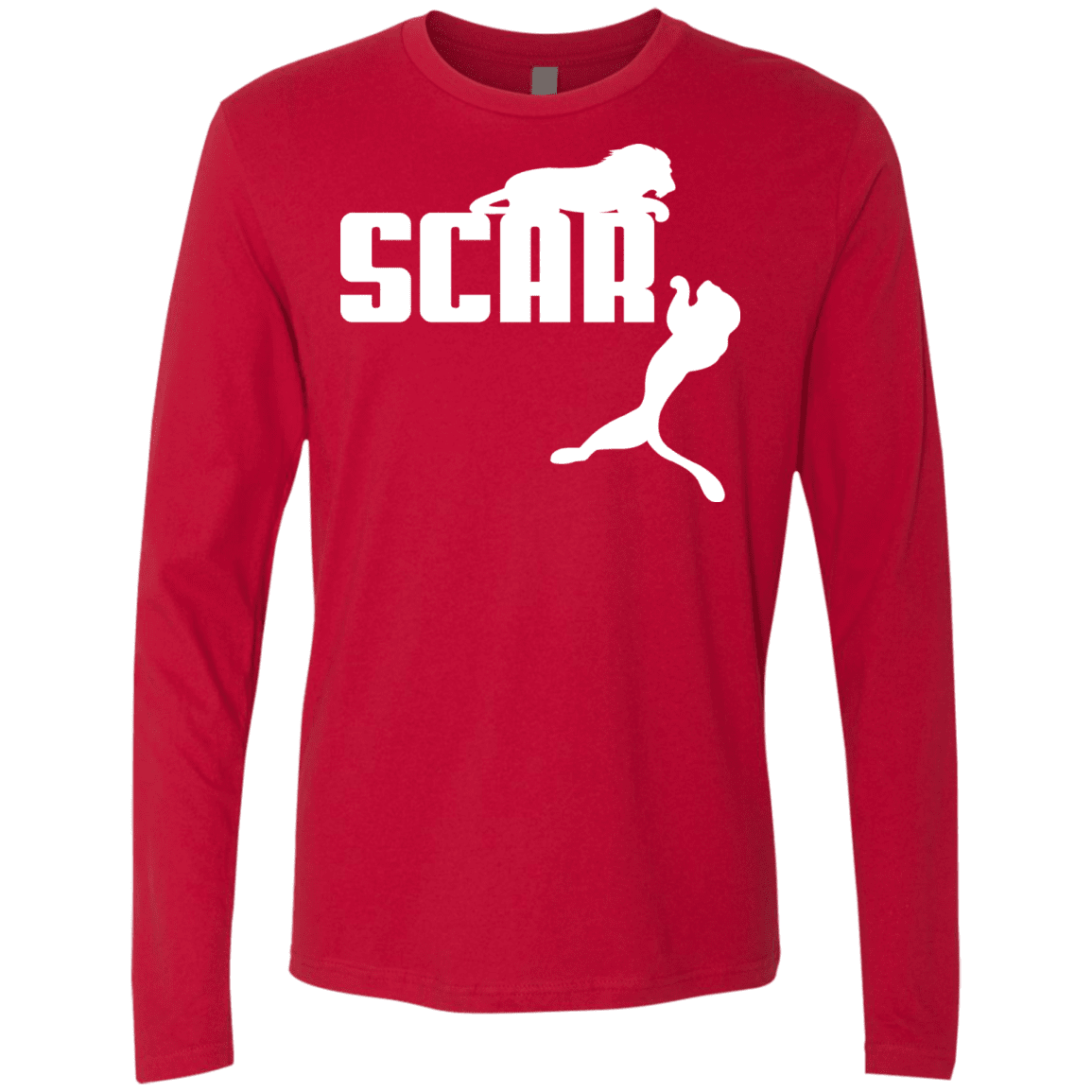 T-Shirts Red / S Scar! Men's Premium Long Sleeve