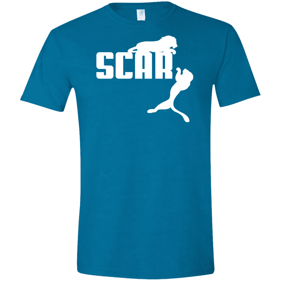 T-Shirts Antique Sapphire / S Scar! Men's Semi-Fitted Softstyle