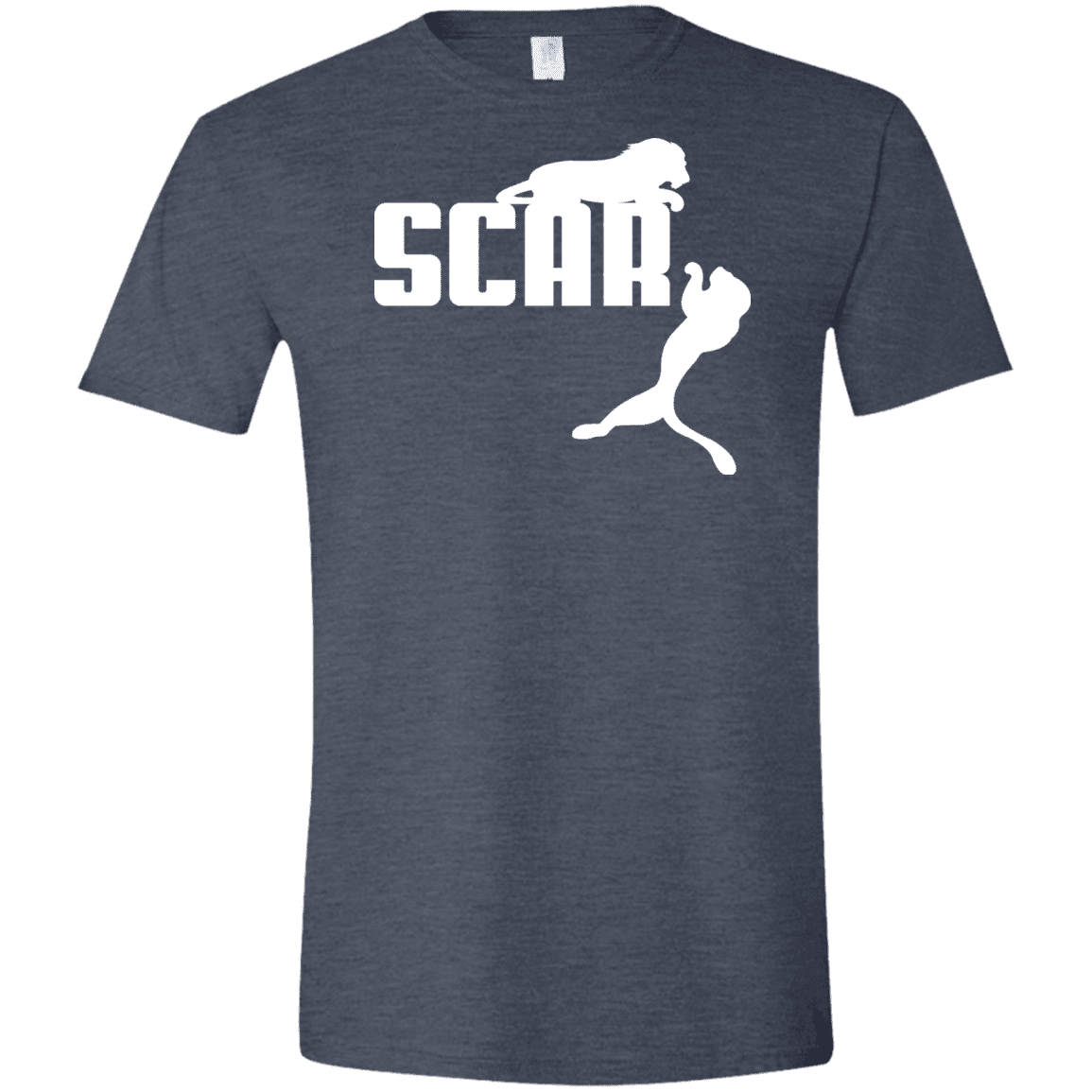 T-Shirts Heather Navy / S Scar! Men's Semi-Fitted Softstyle