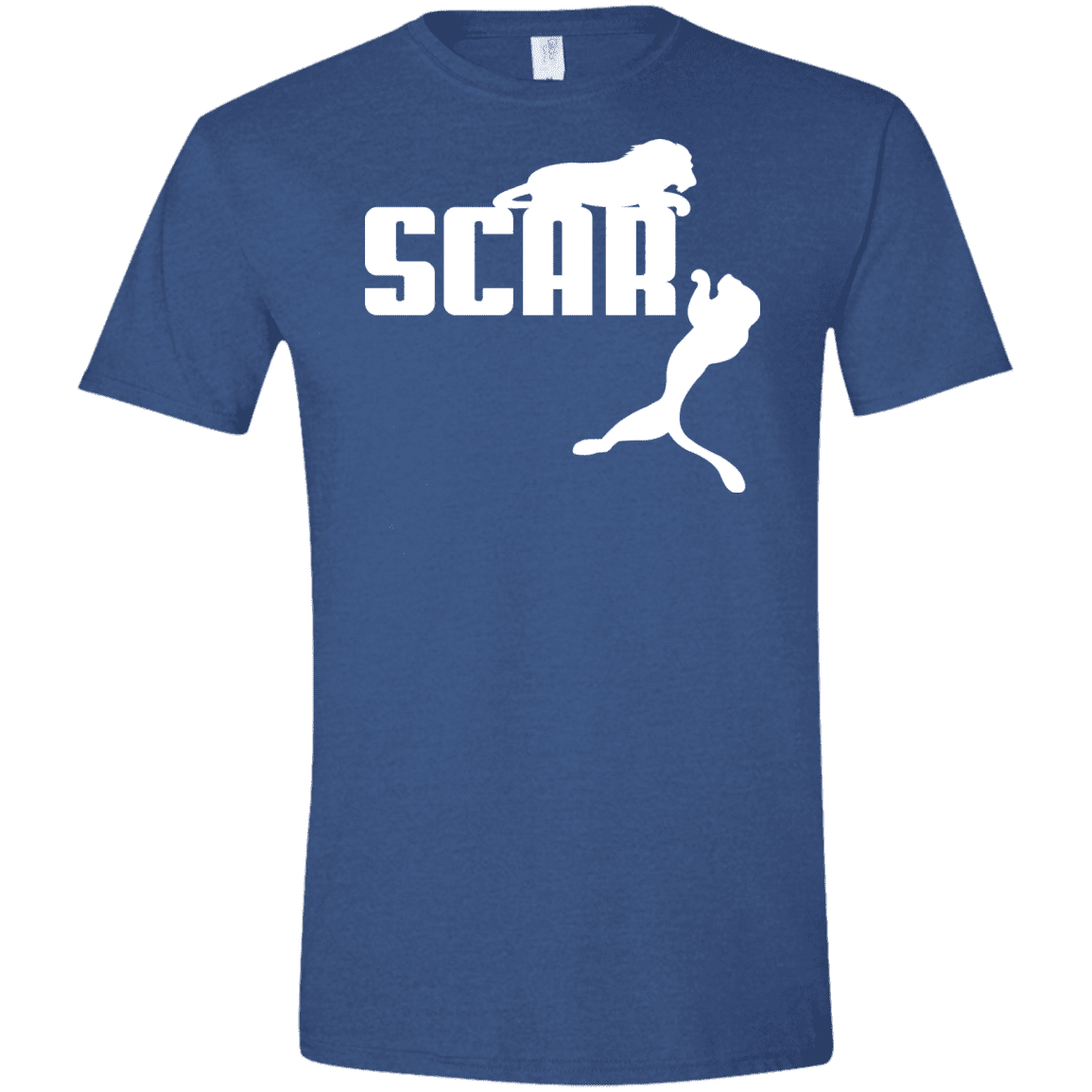 T-Shirts Heather Royal / X-Small Scar! Men's Semi-Fitted Softstyle