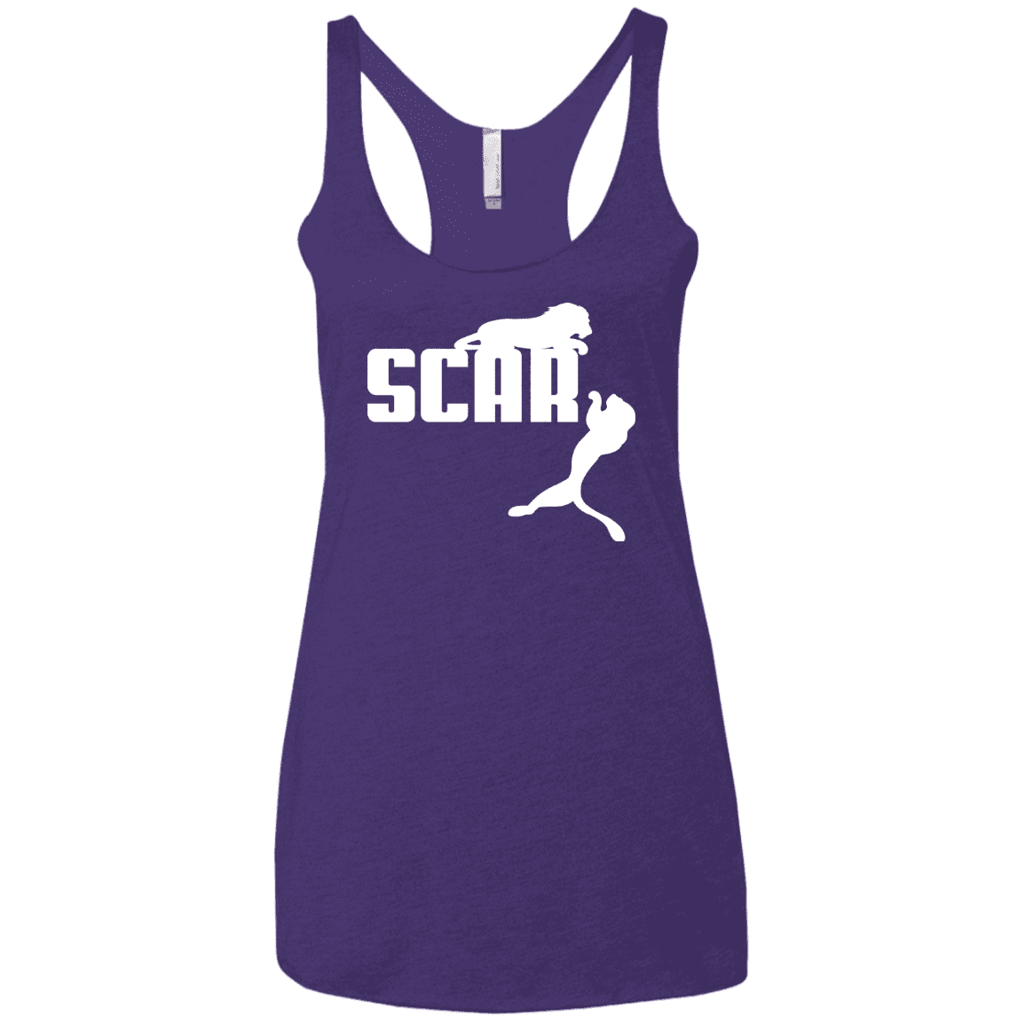 T-Shirts Purple Rush / X-Small Scar! Women's Triblend Racerback Tank