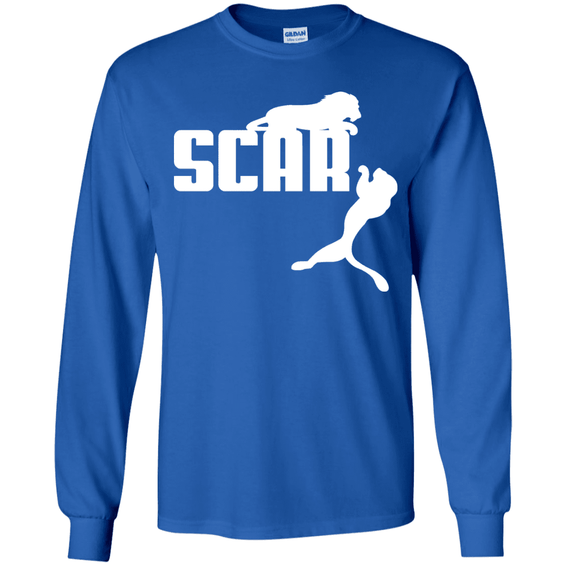 T-Shirts Royal / YS Scar! Youth Long Sleeve T-Shirt