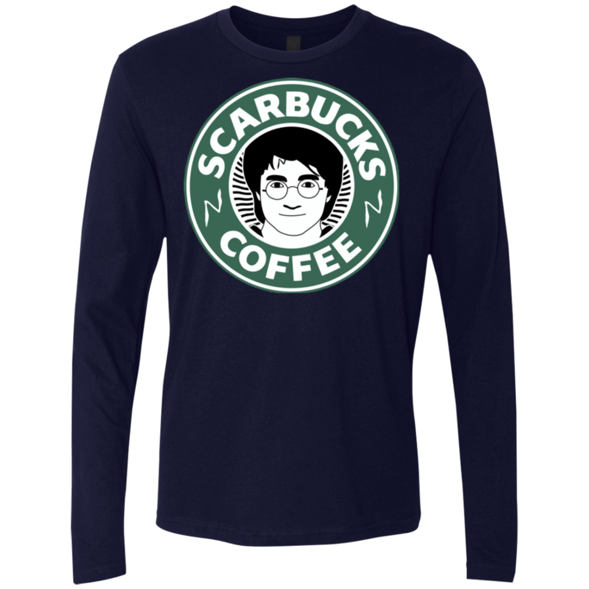 T-Shirts Midnight Navy / Small Scarbucks Men's Premium Long Sleeve