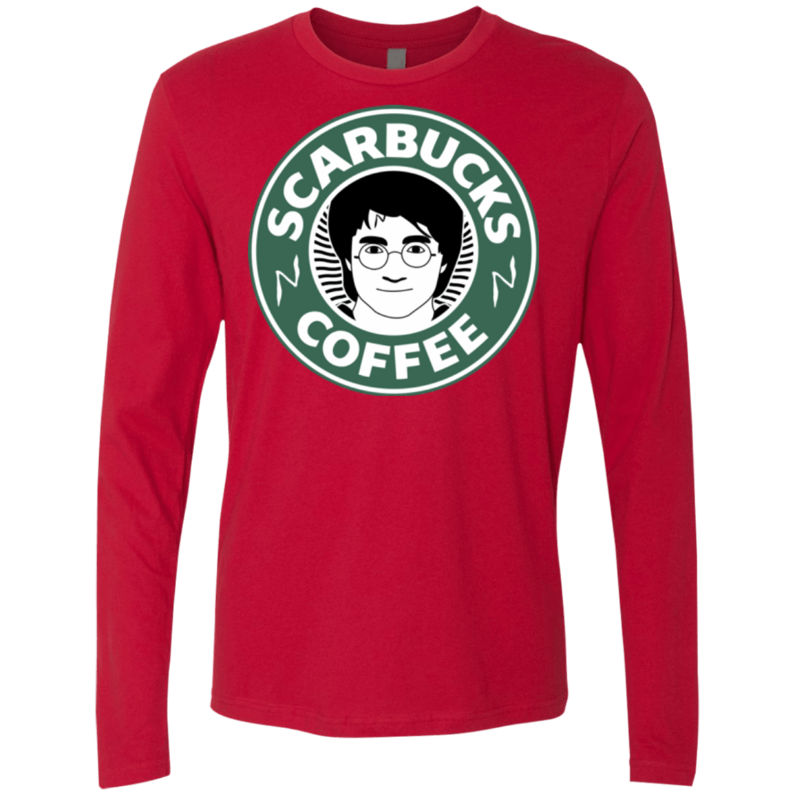 T-Shirts Red / Small Scarbucks Men's Premium Long Sleeve