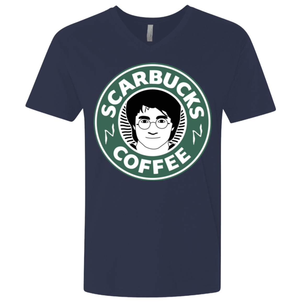 T-Shirts Midnight Navy / X-Small Scarbucks Men's Premium V-Neck
