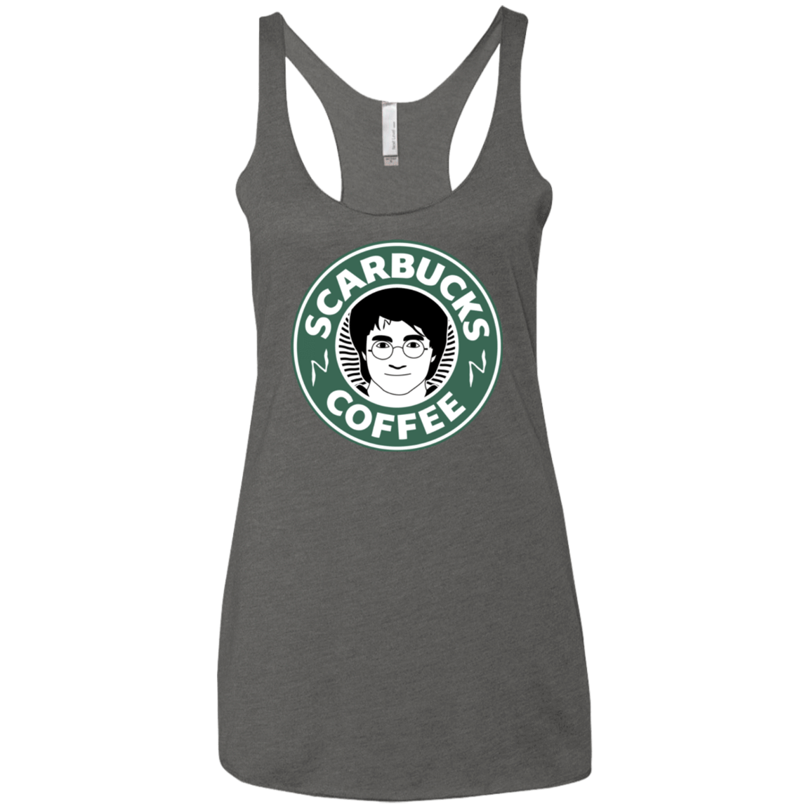 T-Shirts Premium Heather / X-Small Scarbucks Women's Triblend Racerback Tank