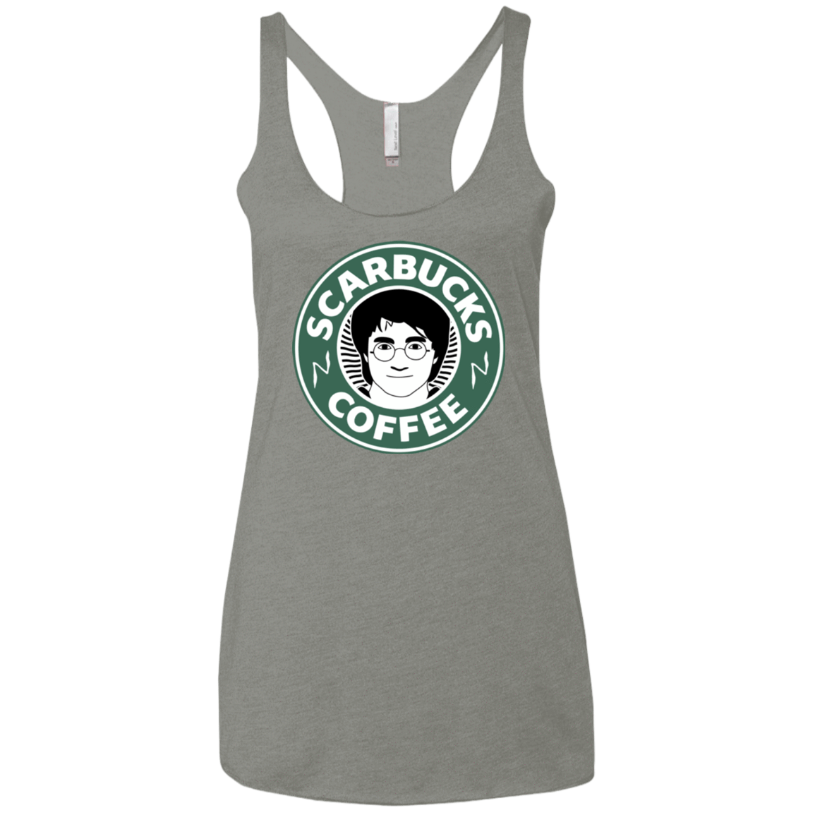 T-Shirts Venetian Grey / X-Small Scarbucks Women's Triblend Racerback Tank
