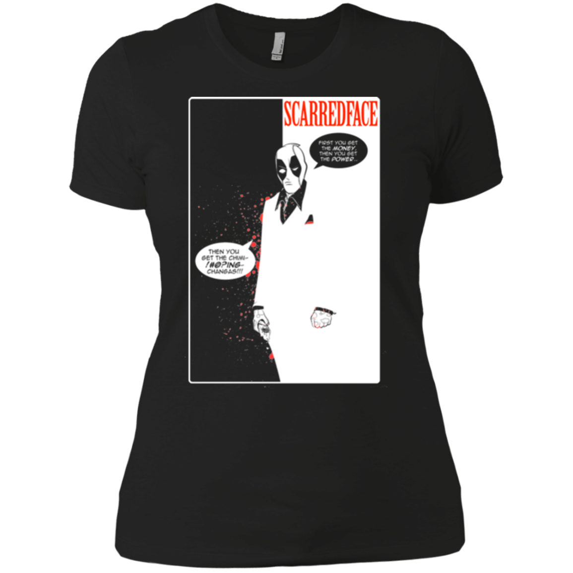 T-Shirts Black / X-Small Scarred Face Women's Premium T-Shirt