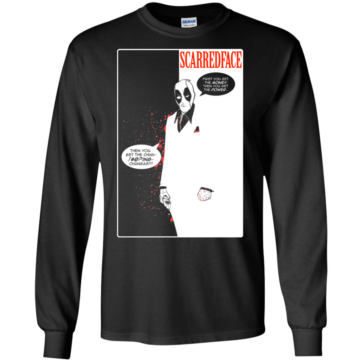 T-Shirts Black / S SCARREDFACE Men's Long Sleeve T-Shirt