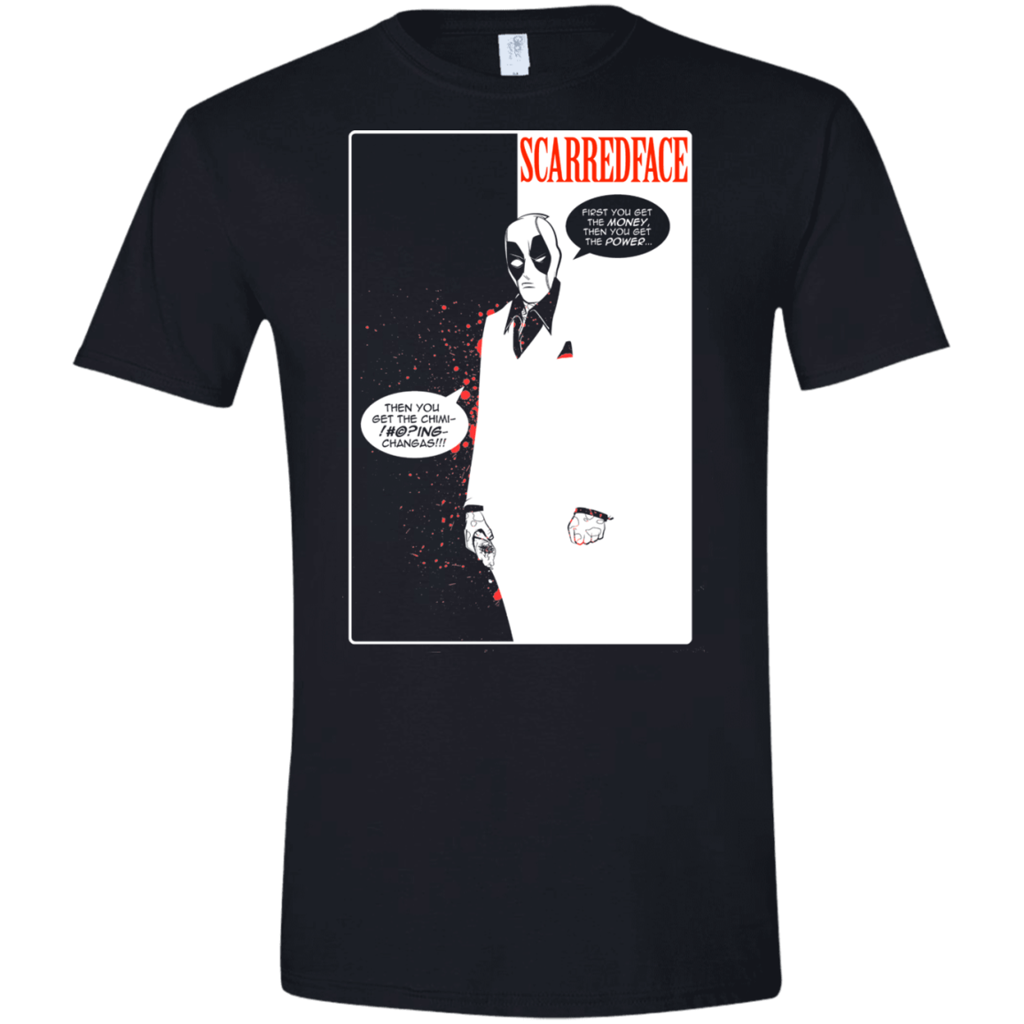 T-Shirts Black / X-Small SCARREDFACE Men's Semi-Fitted Softstyle