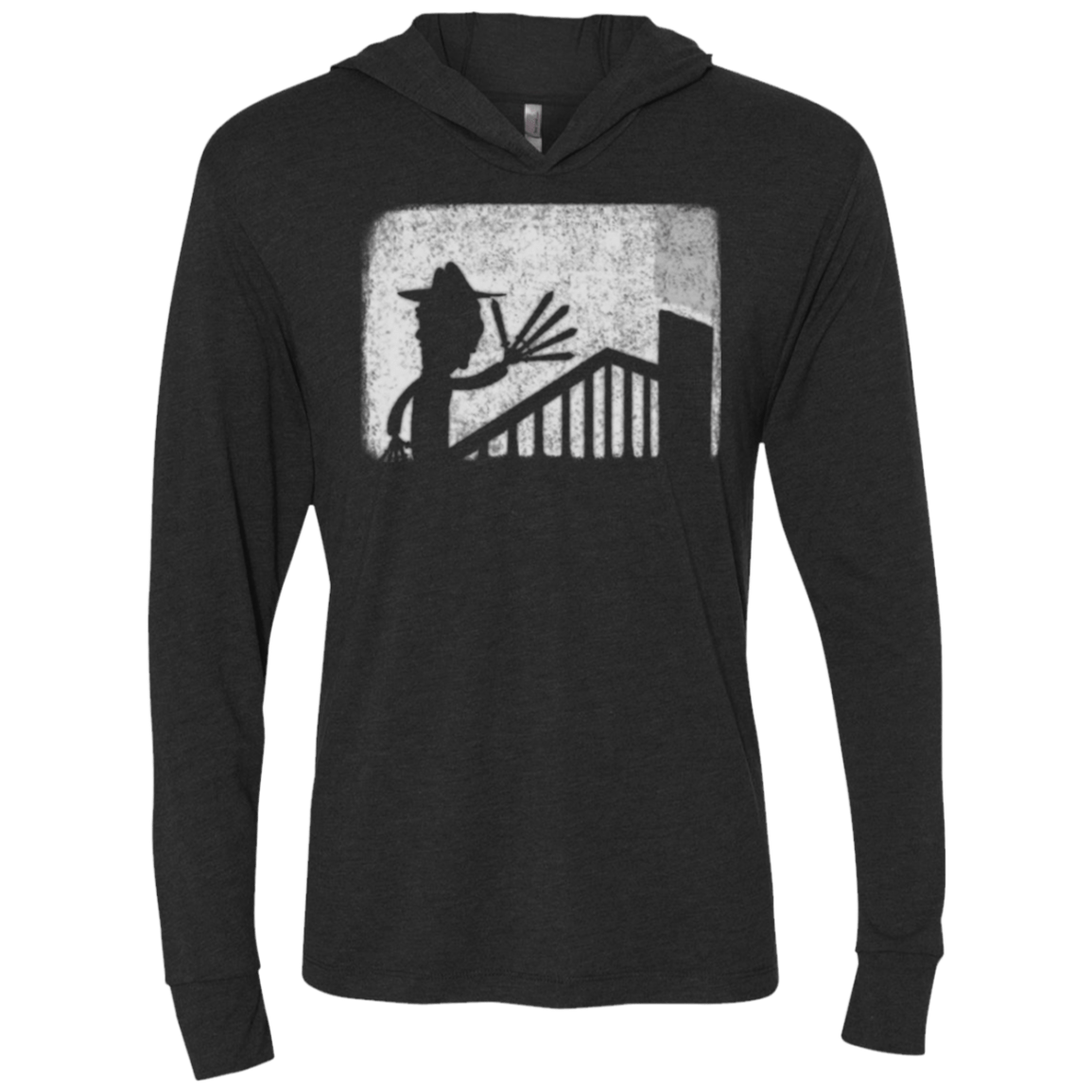 T-Shirts Vintage Black / X-Small Scary Dreams Triblend Long Sleeve Hoodie Tee