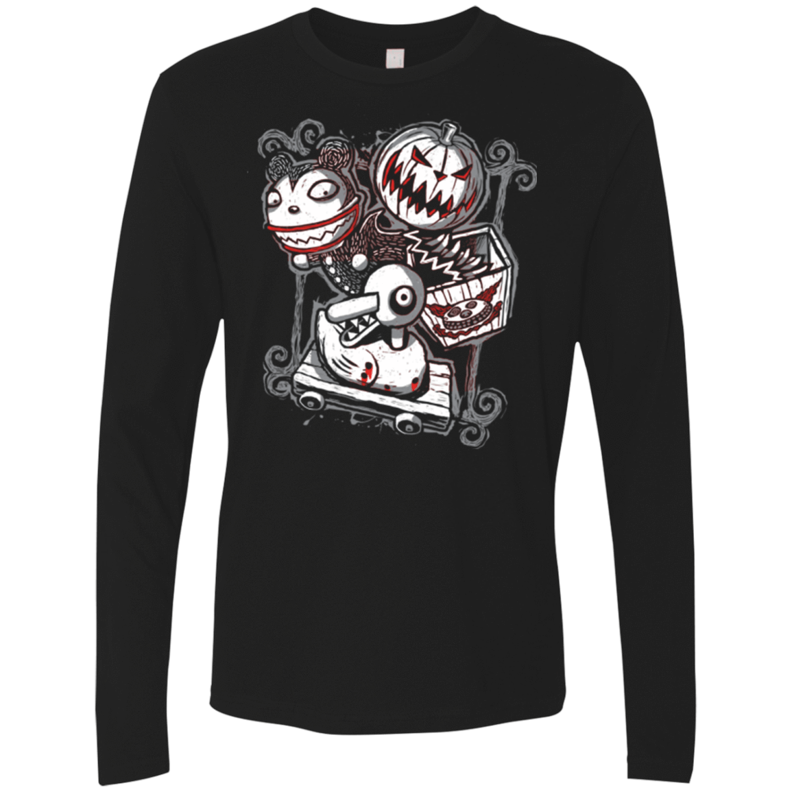 T-Shirts Black / Small Scary Toys Men's Premium Long Sleeve