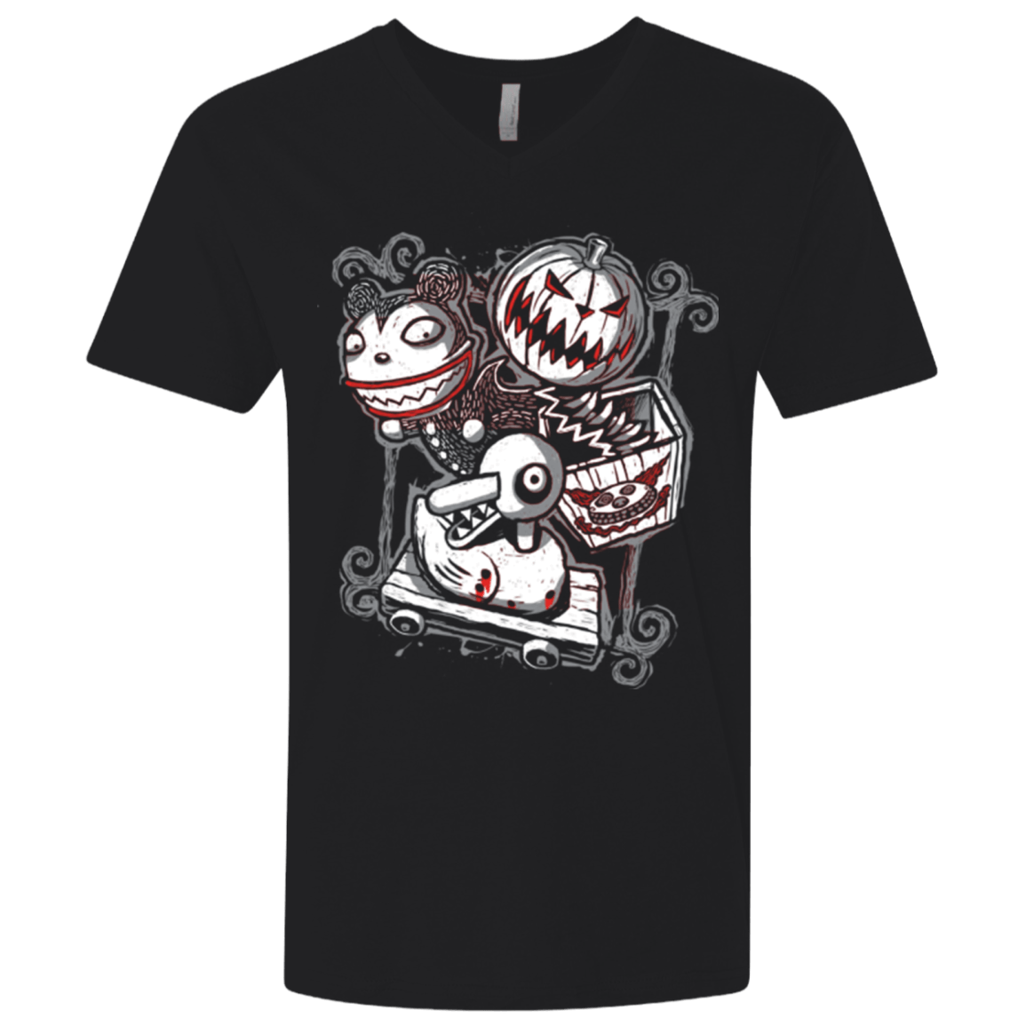 T-Shirts Black / X-Small Scary Toys Men's Premium V-Neck