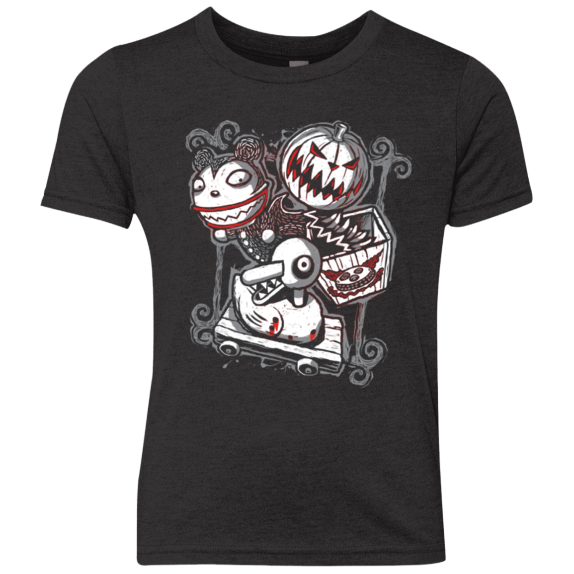 T-Shirts Vintage Black / YXS Scary Toys Youth Triblend T-Shirt