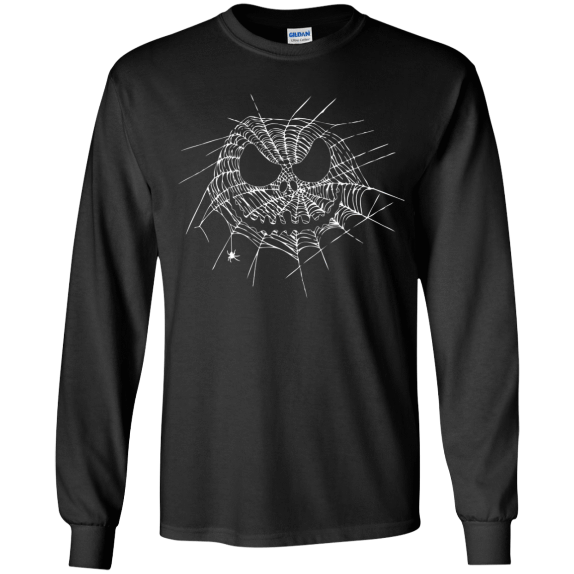 T-Shirts Black / YS Scary Web Youth Long Sleeve T-Shirt