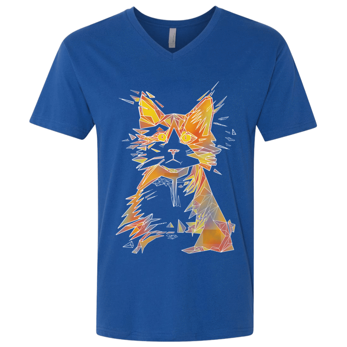 T-Shirts Royal / X-Small Scattered Men's Premium V-Neck