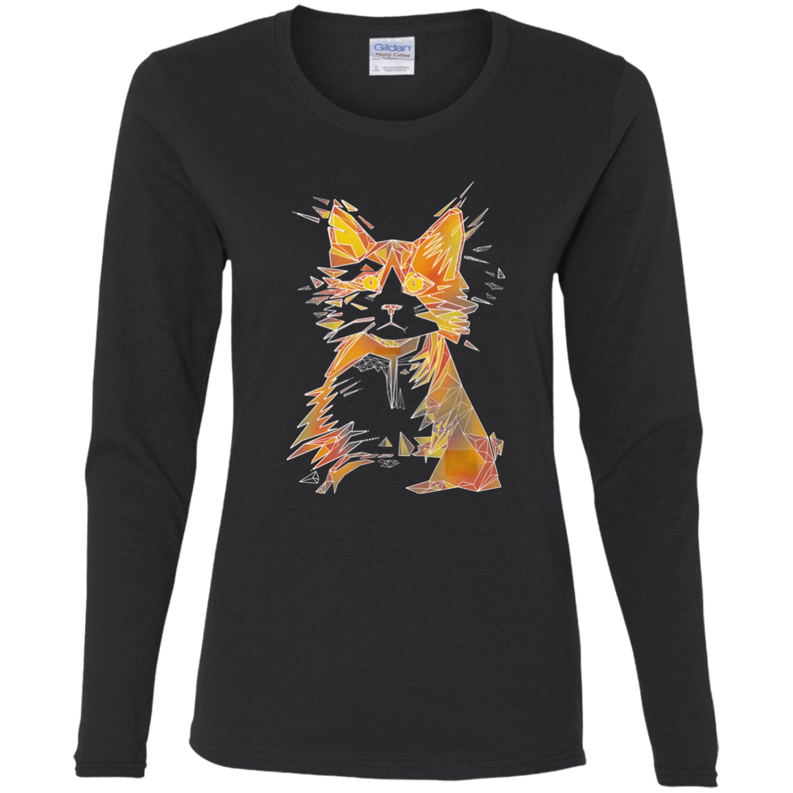 T-Shirts Black / S Scattered Women's Long Sleeve T-Shirt