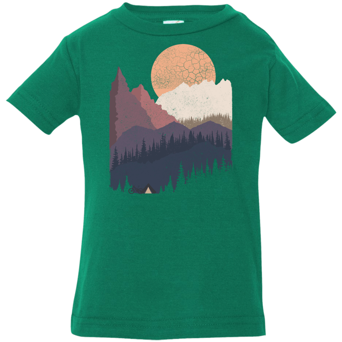 T-Shirts Kelly / 6 Months Scenic Camping Infant Premium T-Shirt