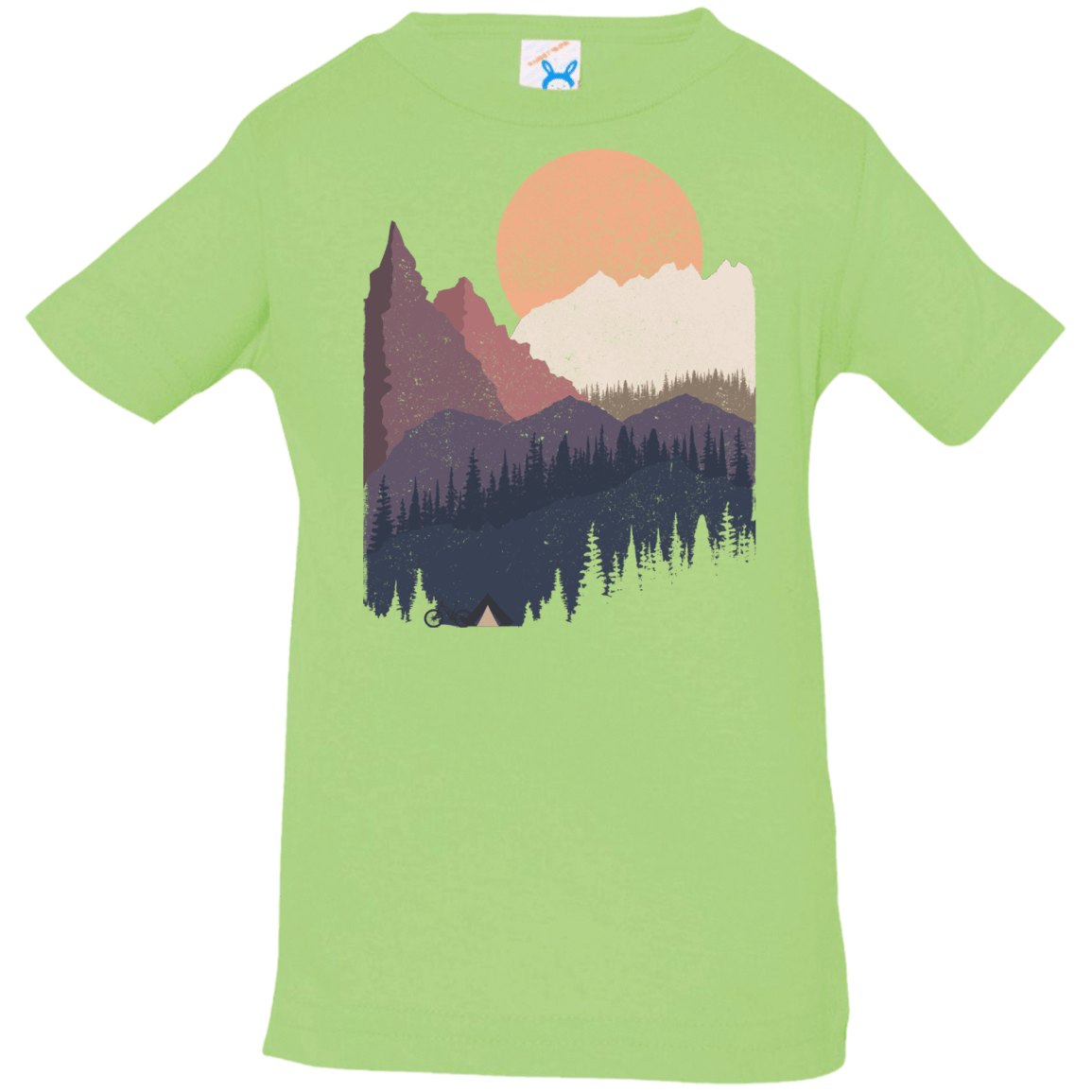 T-Shirts Key Lime / 6 Months Scenic Camping Infant Premium T-Shirt