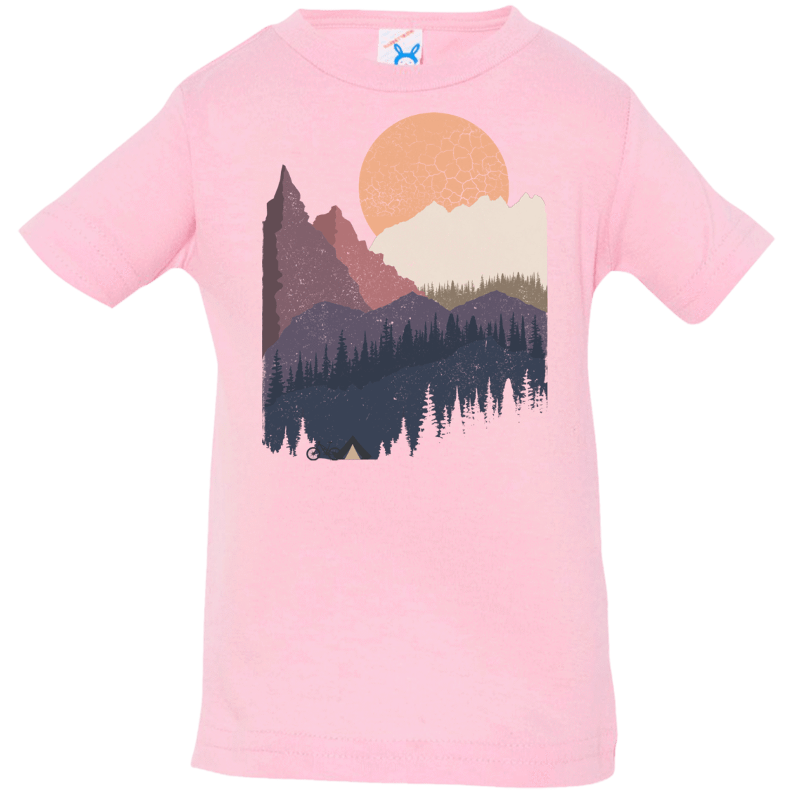 T-Shirts Pink / 6 Months Scenic Camping Infant Premium T-Shirt