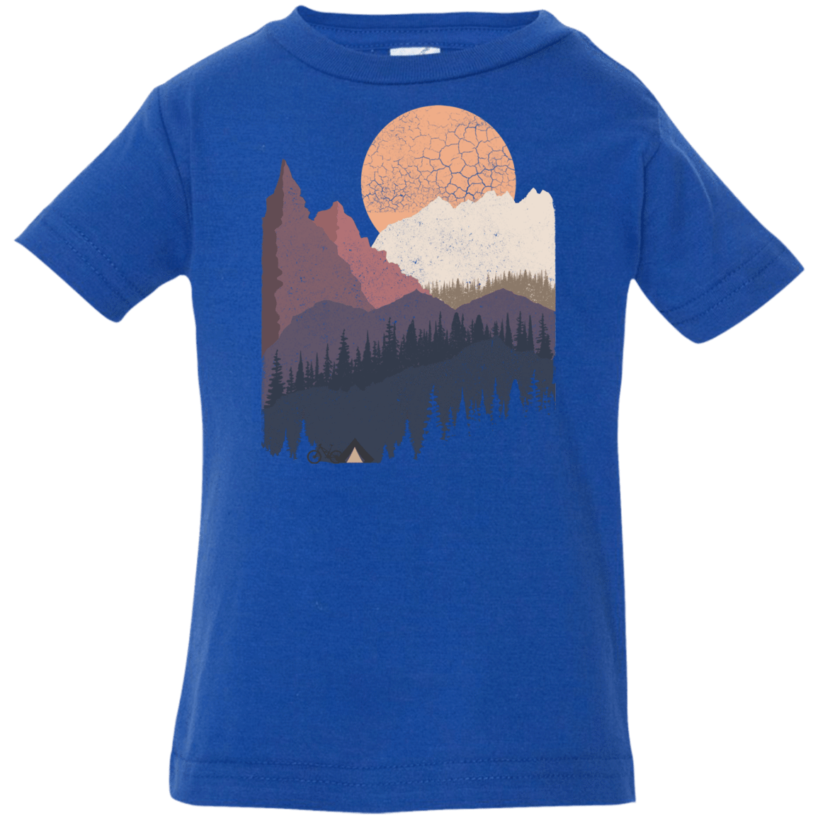 T-Shirts Royal / 6 Months Scenic Camping Infant Premium T-Shirt