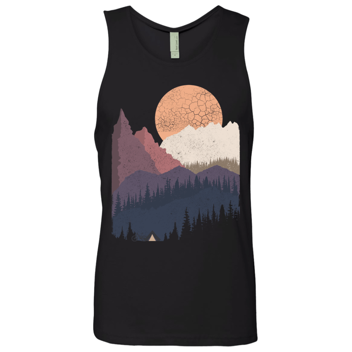 T-Shirts Black / S Scenic Camping Men's Premium Tank Top