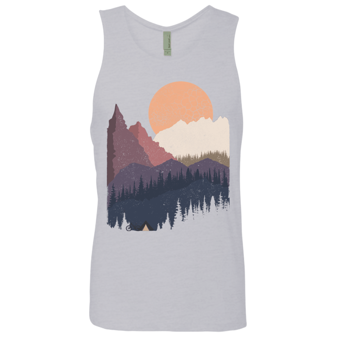 T-Shirts Heather Grey / S Scenic Camping Men's Premium Tank Top