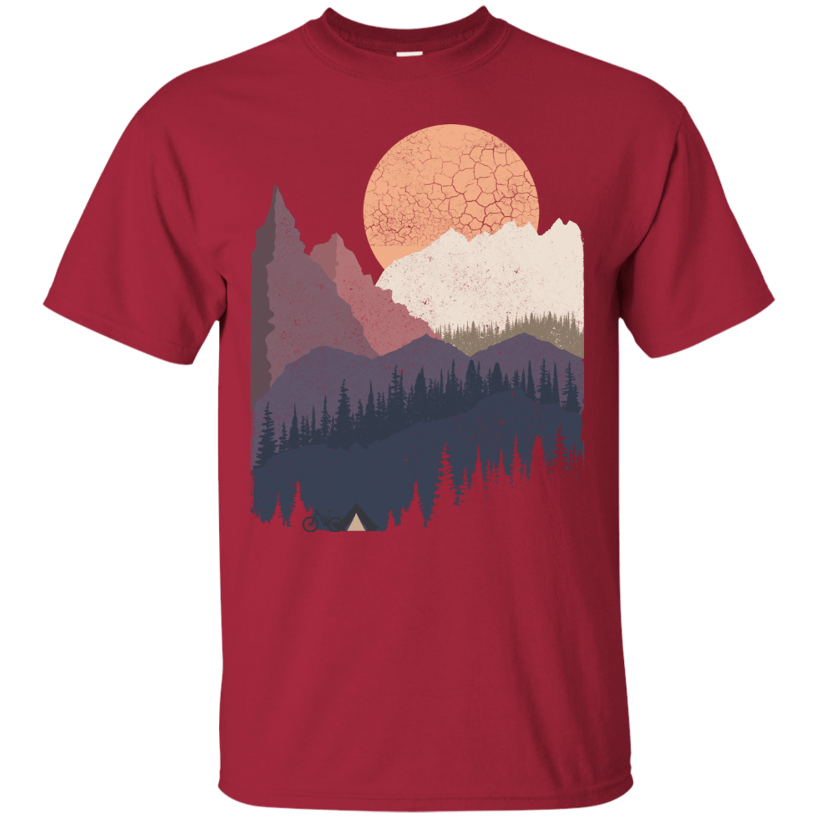 T-Shirts Cardinal / S Scenic Camping T-Shirt