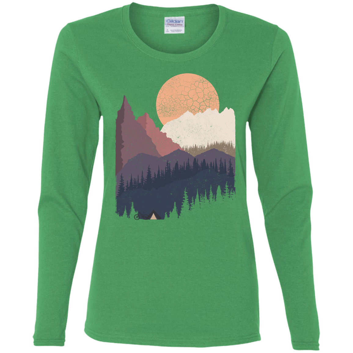 T-Shirts Irish Green / S Scenic Camping Women's Long Sleeve T-Shirt