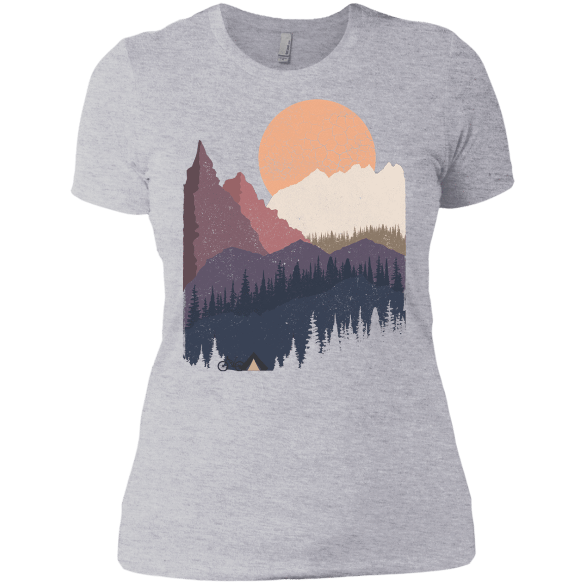 T-Shirts Heather Grey / X-Small Scenic Camping Women's Premium T-Shirt