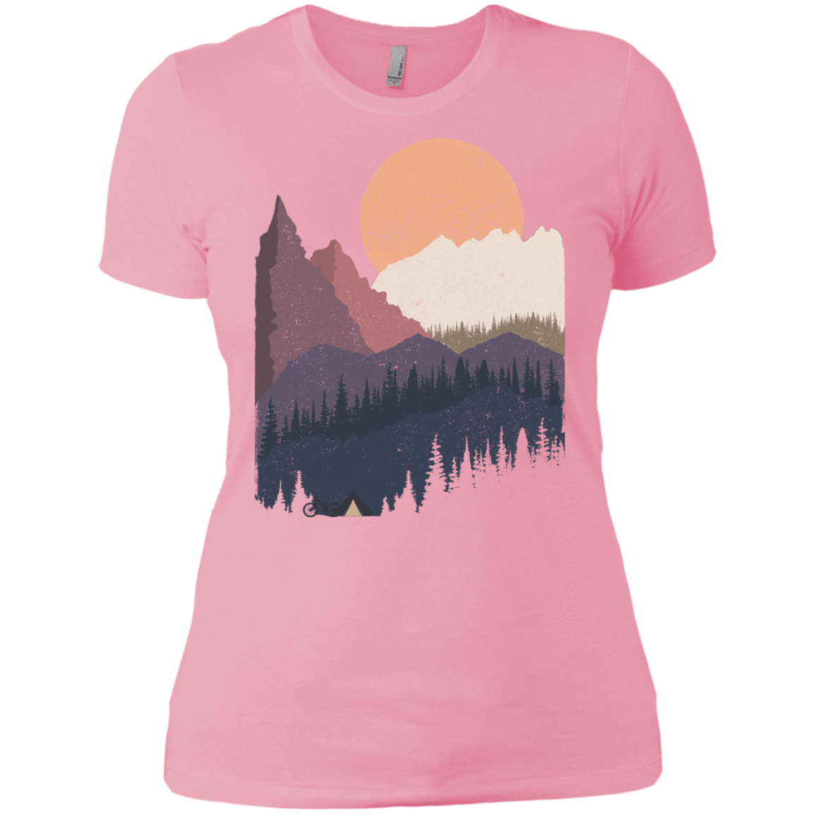 T-Shirts Light Pink / X-Small Scenic Camping Women's Premium T-Shirt