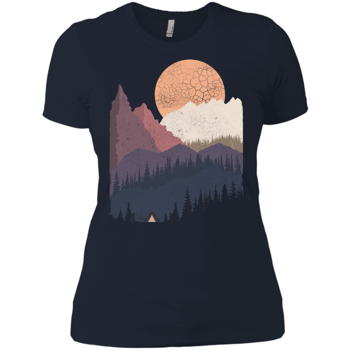 T-Shirts Midnight Navy / X-Small Scenic Camping Women's Premium T-Shirt