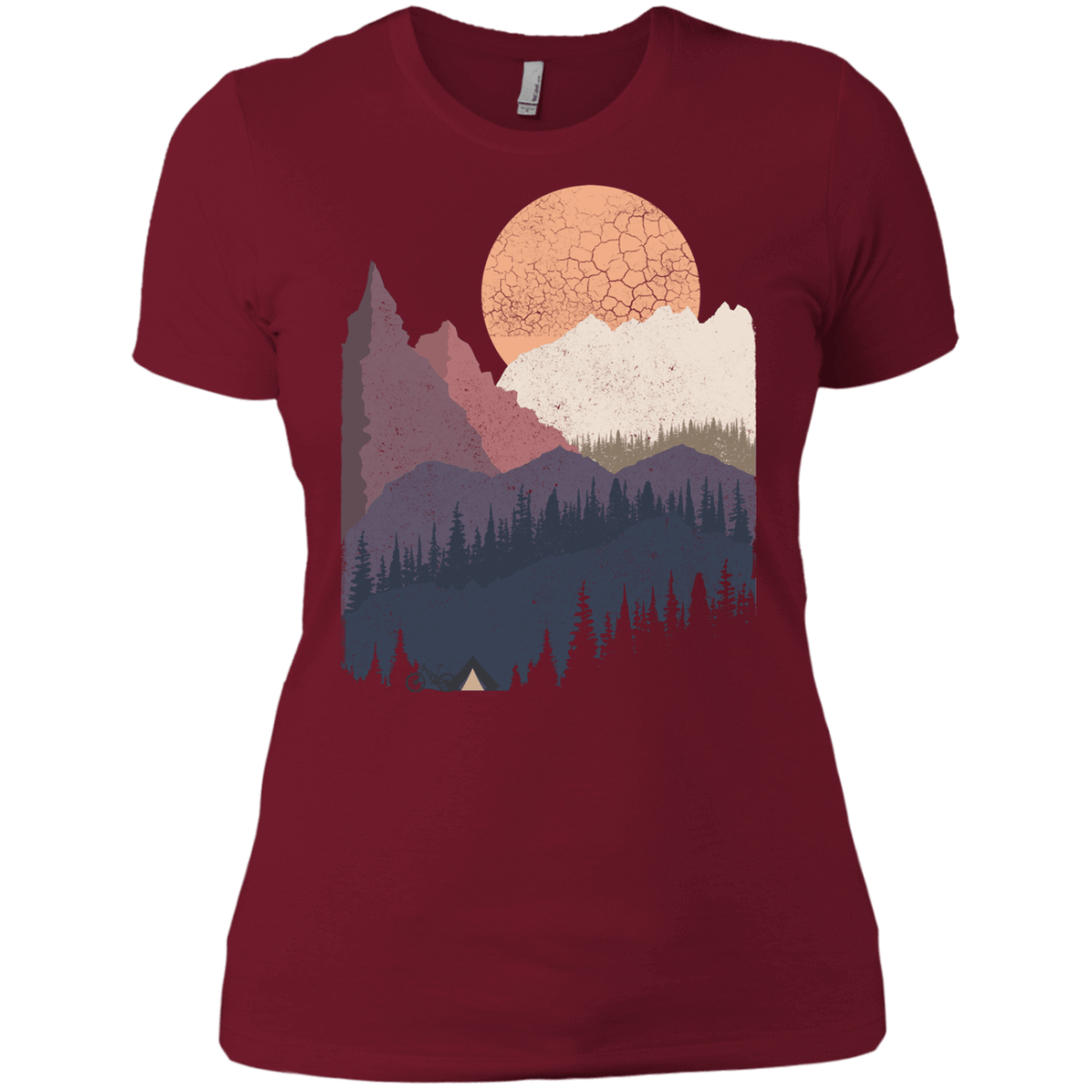 T-Shirts Scarlet / X-Small Scenic Camping Women's Premium T-Shirt