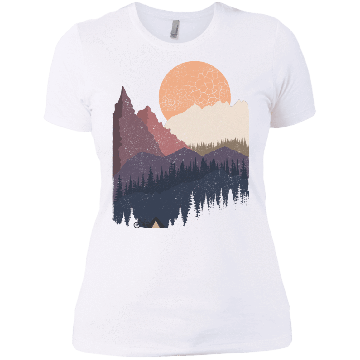 T-Shirts White / X-Small Scenic Camping Women's Premium T-Shirt