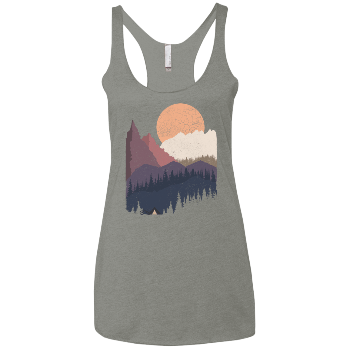 Scenic Camping Women's Triblend Racerback Tank