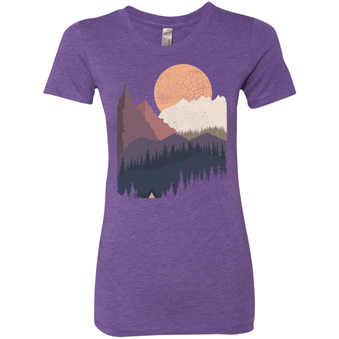 T-Shirts Purple Rush / S Scenic Camping Women's Triblend T-Shirt