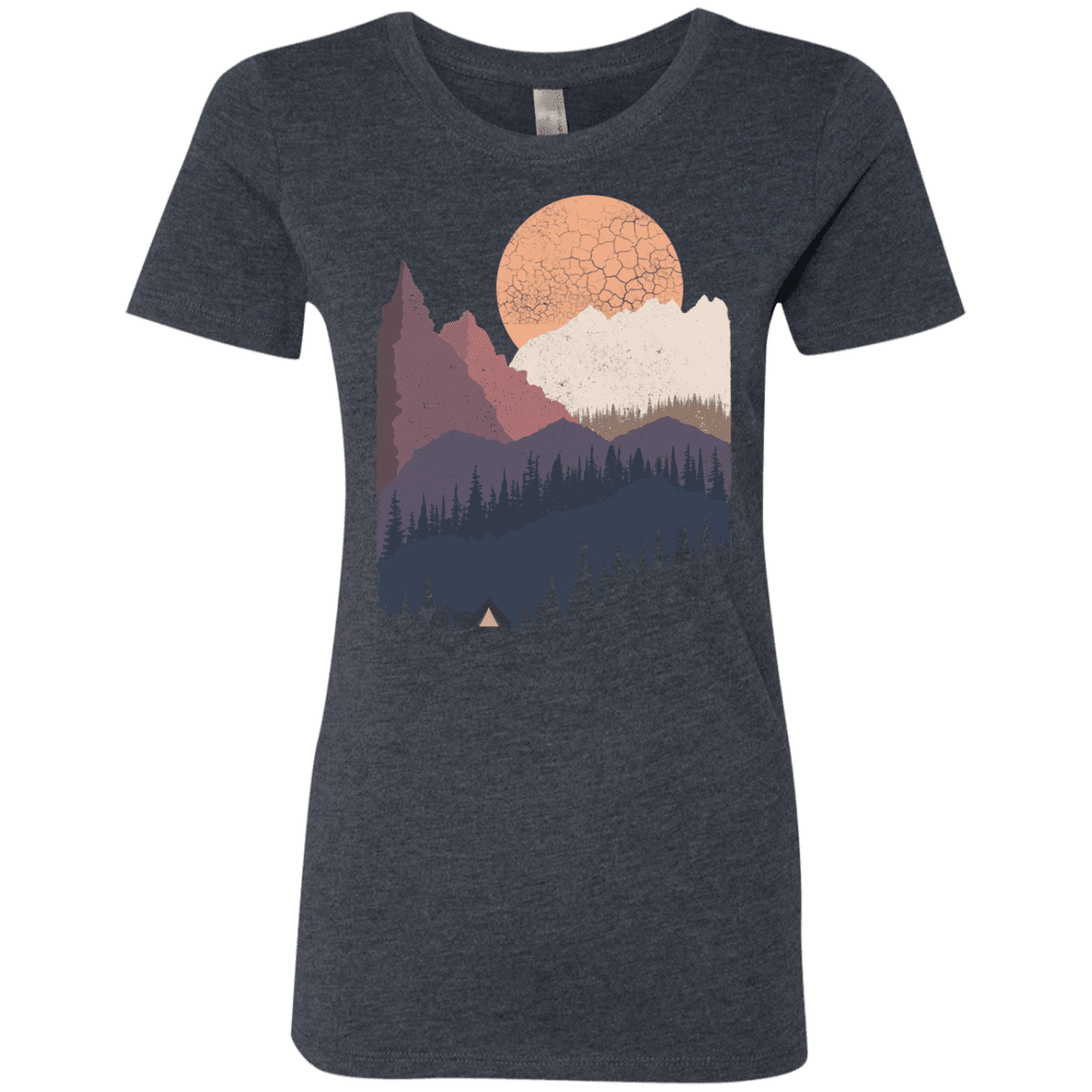 T-Shirts Vintage Navy / S Scenic Camping Women's Triblend T-Shirt