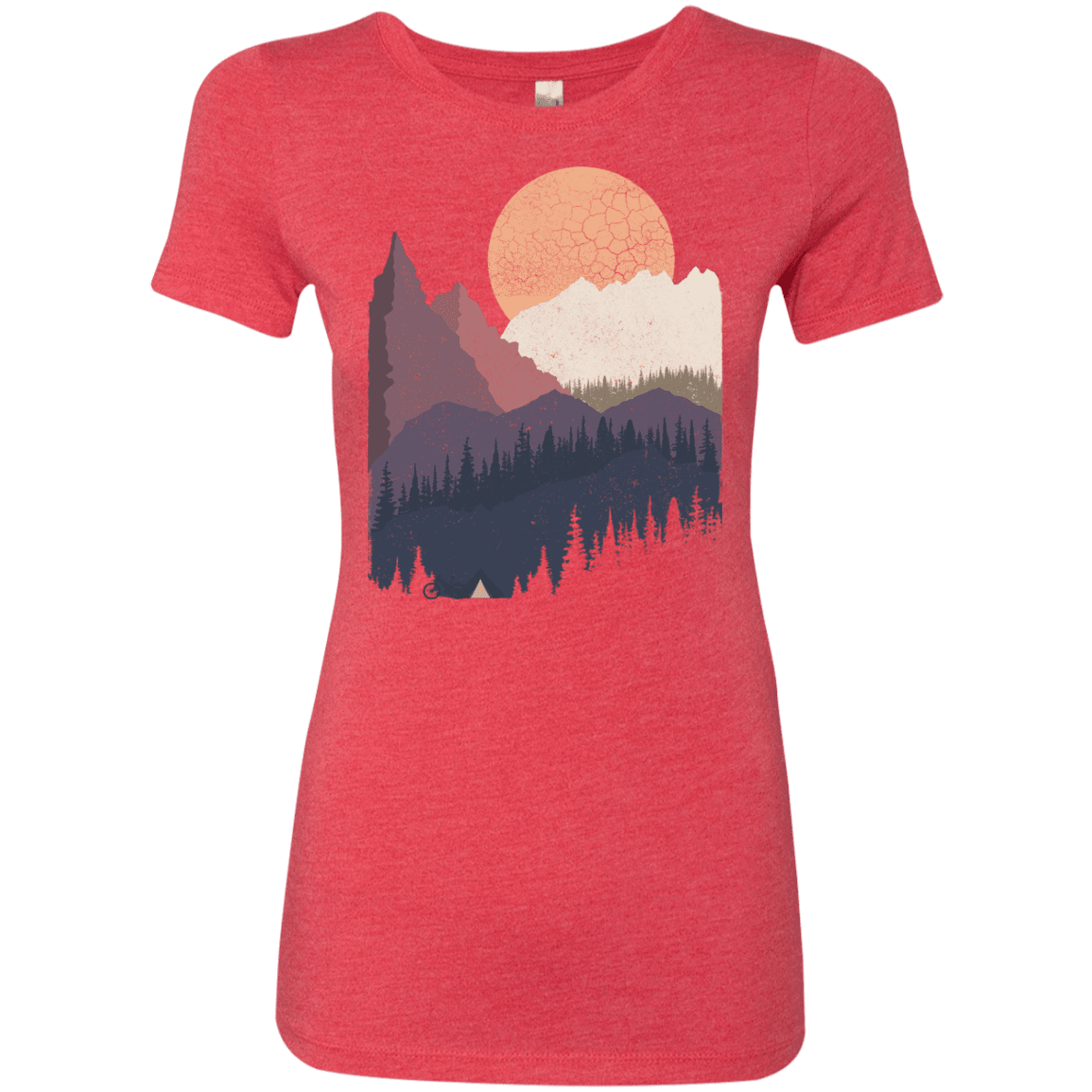 T-Shirts Vintage Red / S Scenic Camping Women's Triblend T-Shirt